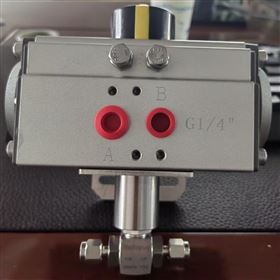 二通卡套气动球阀