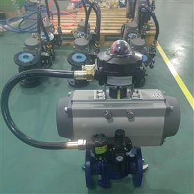 衬氟防爆气动O型球阀